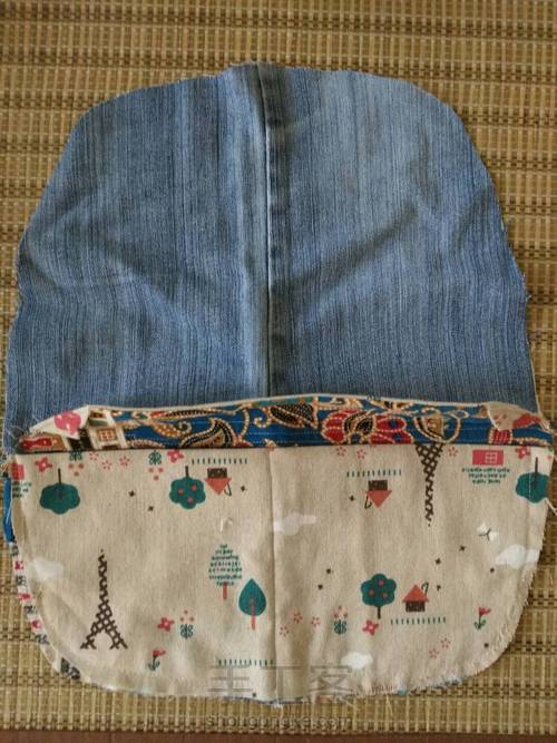 田园牛仔背包 第5步