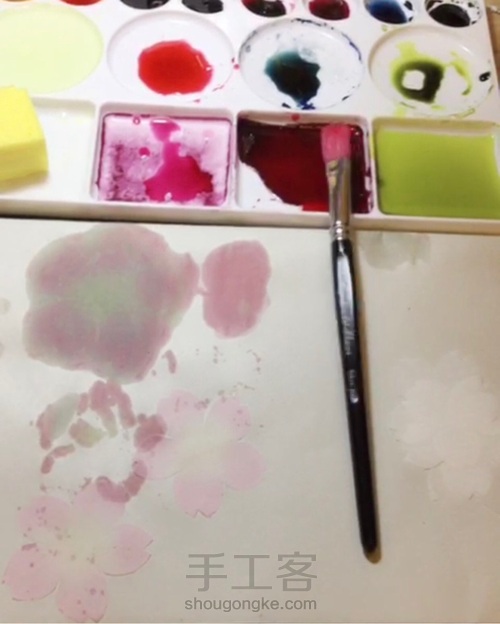 重樱烫花手工造花教程 第4步