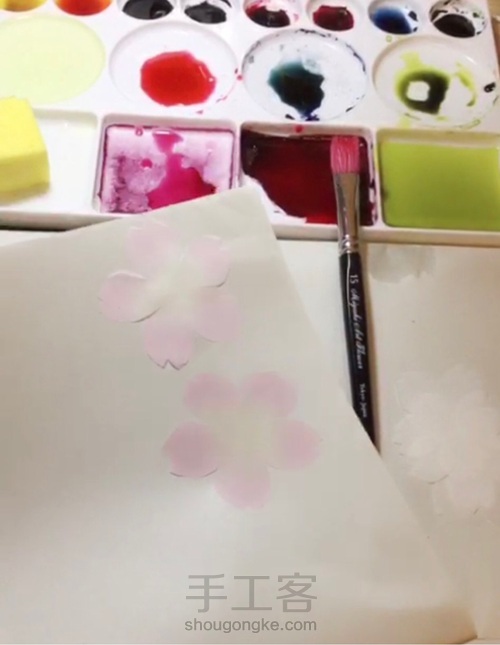 重樱烫花手工造花教程 第5步