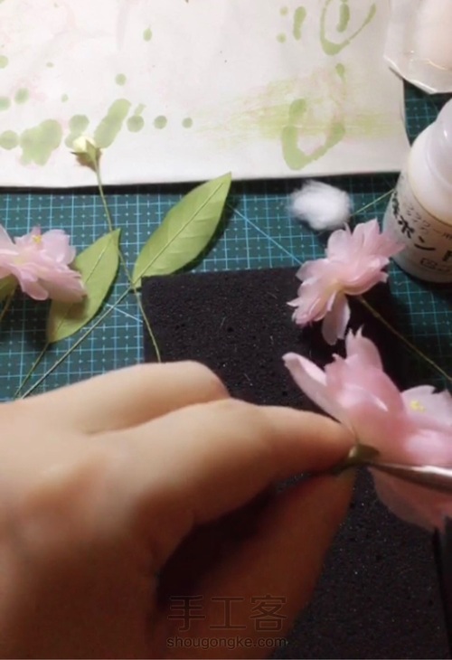 重樱烫花手工造花教程 第23步