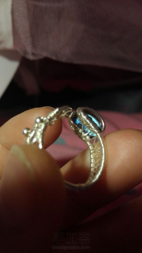 一个小小的戒面怎么包 第4步