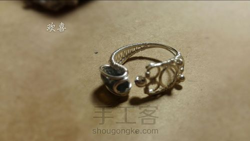 一个小小的戒面怎么包 第9步