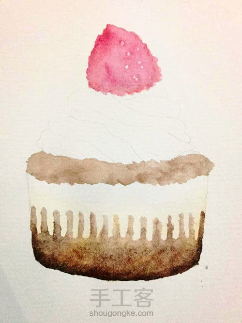 水彩蛋糕🎂 第1步