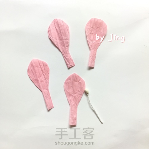 💐纸藤绣球花 第3步