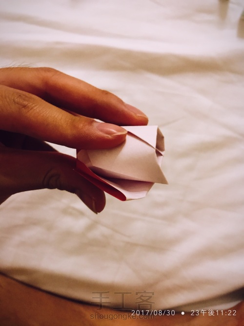折り紙-折纸•玫瑰I 第22步