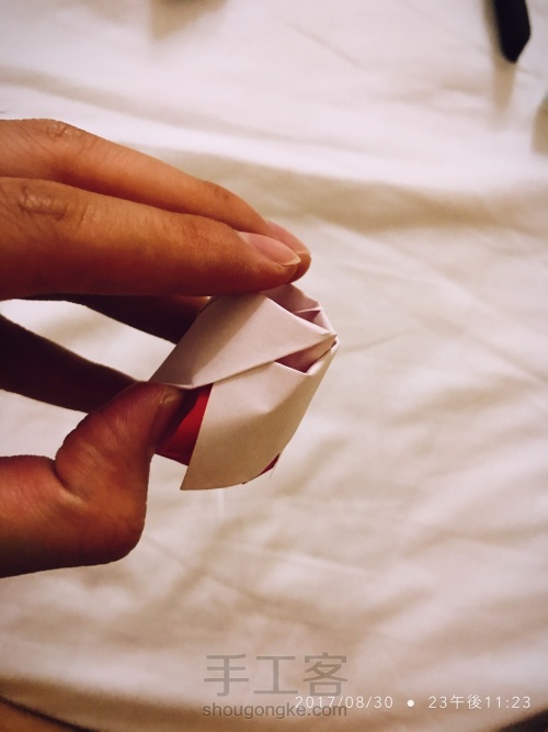 折り紙-折纸•玫瑰I 第23步