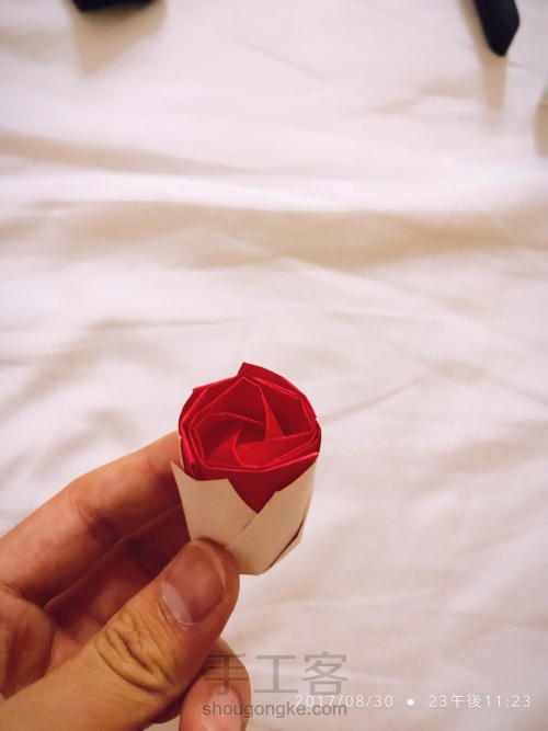 折り紙-折纸•玫瑰I 第24步