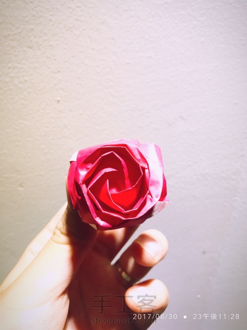 折り紙-折纸•玫瑰I 第28步
