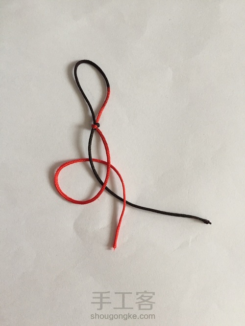 金刚结#转运珠手链 第4步