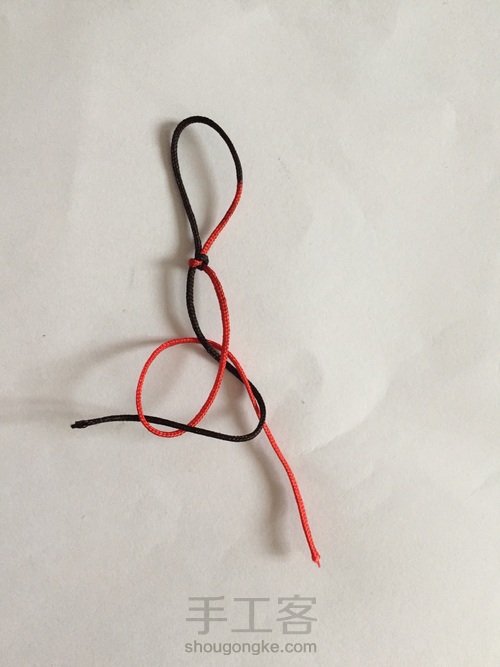 金刚结#转运珠手链 第5步