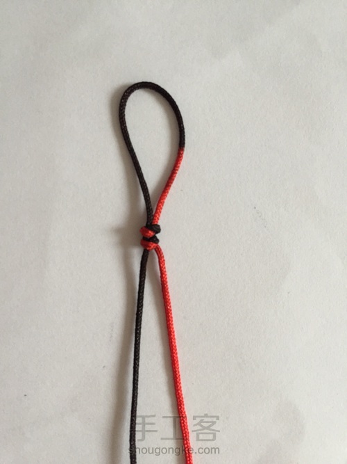 金刚结#转运珠手链 第6步