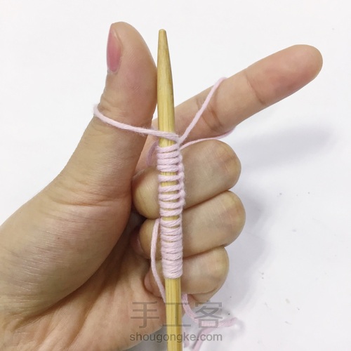 棒针围巾 第3步