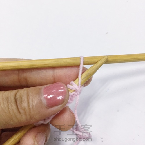 棒针围巾 第9步