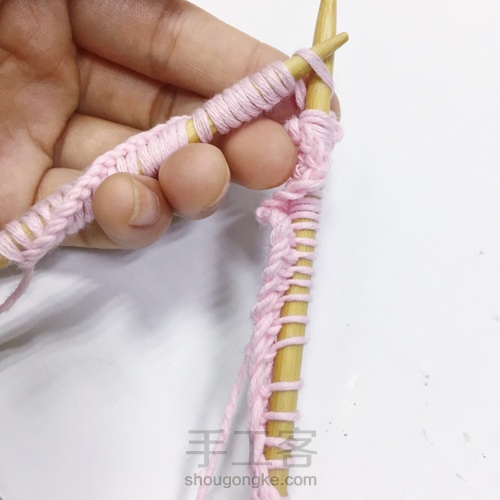 棒针围巾 第11步