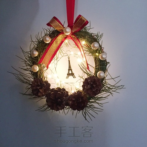 圣诞花环 第3步