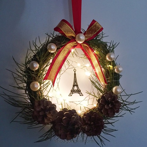 圣诞花环 第4步