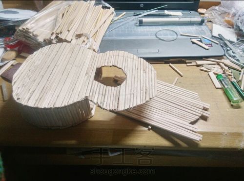 一次性筷子手工制作尤克里里工艺品 第14步