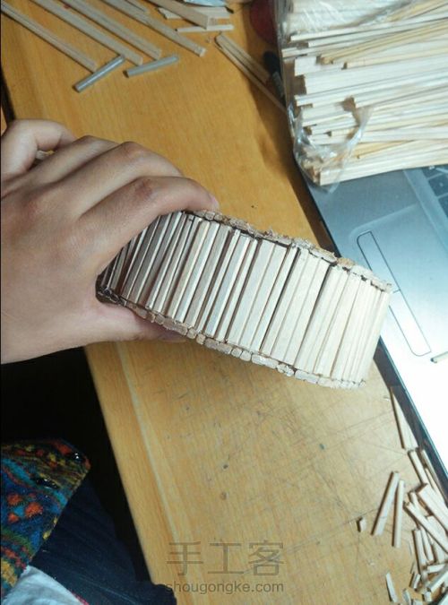 一次性筷子手工制作尤克里里工艺品 第9步