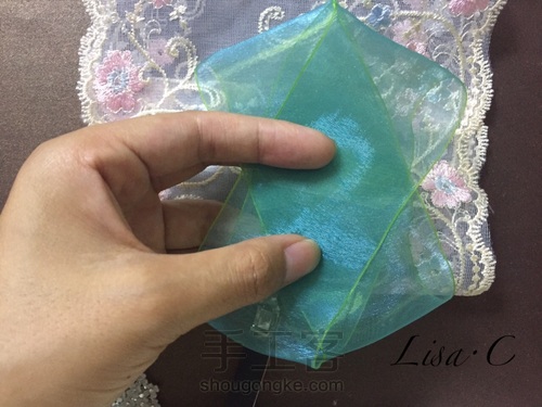 蕾丝蝴蝶结，满满的少女心 第5步