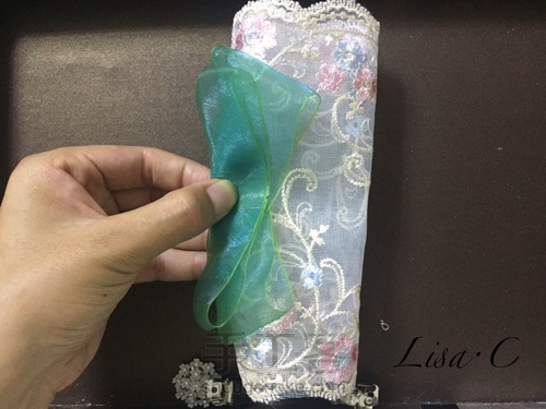 蕾丝蝴蝶结，满满的少女心 第8步