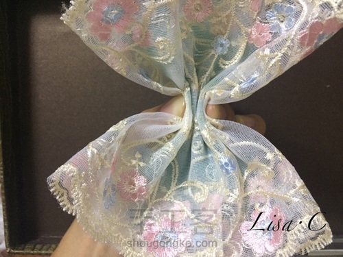 蕾丝蝴蝶结，满满的少女心 第10步