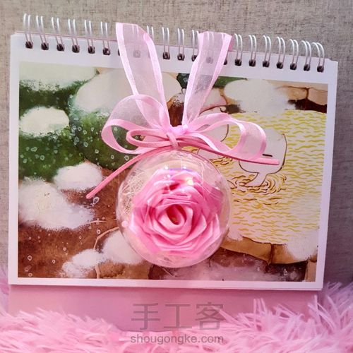 丝带玫瑰挂饰 第25步