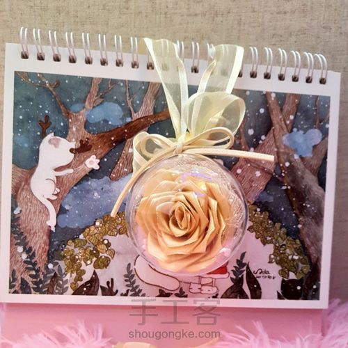 丝带玫瑰挂饰 第26步