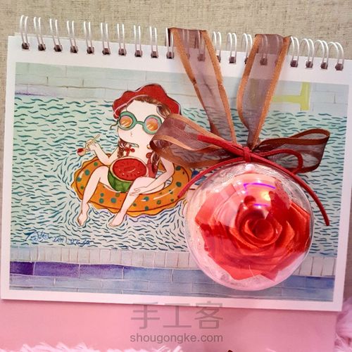 丝带玫瑰挂饰 第27步