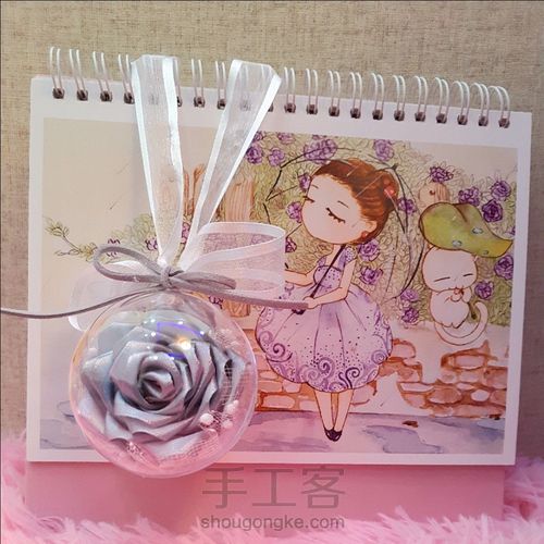 丝带玫瑰挂饰 第28步