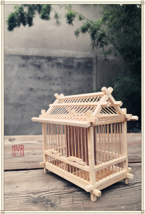 夏日回忆——竹制仿古建蝈蝈笼的制作过程 第40步