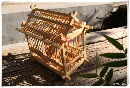 夏日回忆——竹制仿古建蝈蝈笼的制作过程 第38步