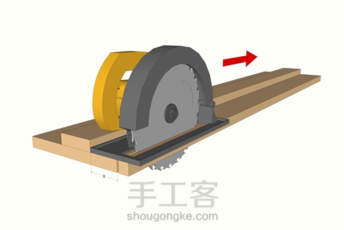 木工入门系列课程-DIY自己的电圆锯切割导轨 第6步
