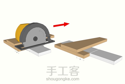 木工入门系列课程-DIY自己的电圆锯切割导轨 第10步