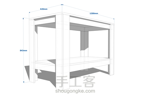 木工入门系列课程-自制工作台 第3步
