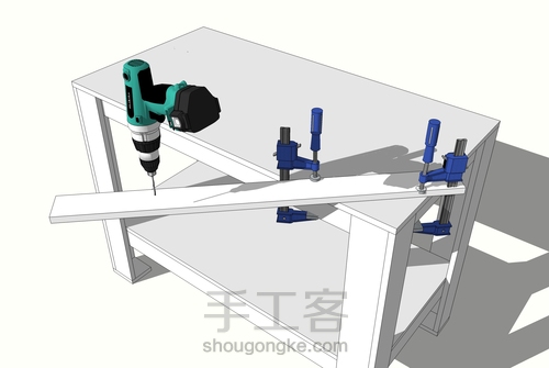 木工入门系列课程-工作台延伸拓展升级 第4步