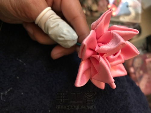 丝带 缎带 荷花花枝 第28步