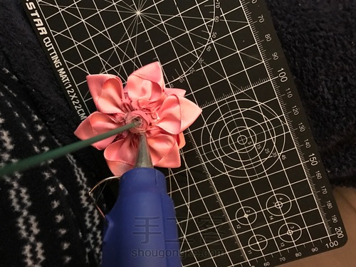 丝带 缎带 荷花花枝 第32步