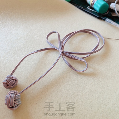 松紧带中国结发绳 发圈 第25步