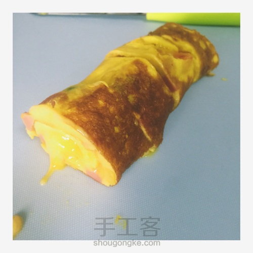 杂蔬芝士厚蛋烧 第9步