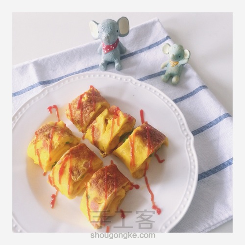杂蔬芝士厚蛋烧 第10步