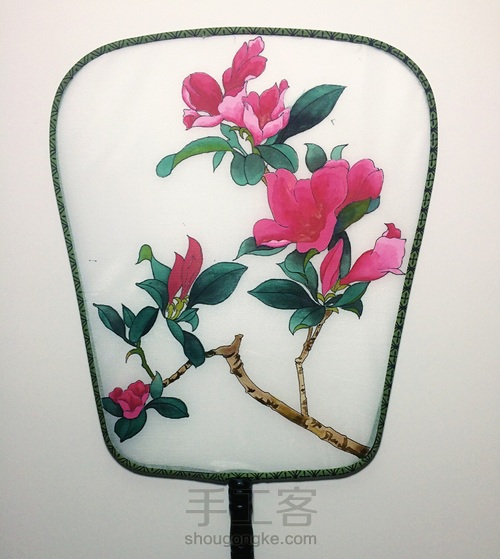 海棠/水墨宫扇 第5步