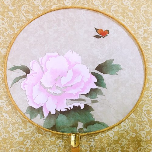 蝶觅香—水墨宫扇 第4步