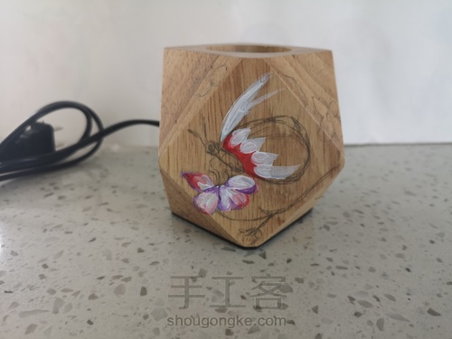 清新唯美蝴蝶小台灯 第6步