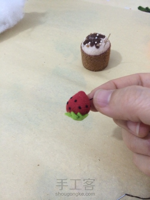 ✨布艺草莓💫教程 第13步