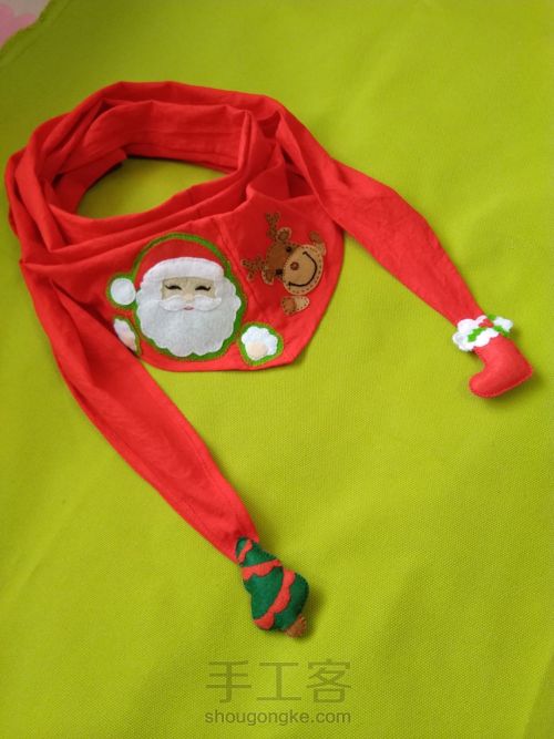 圣诞🎁三角巾(教程) 第11步