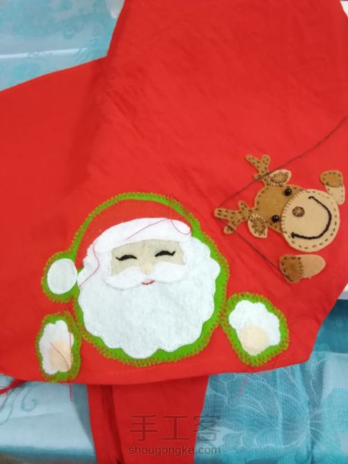 圣诞🎁三角巾(教程) 第6步