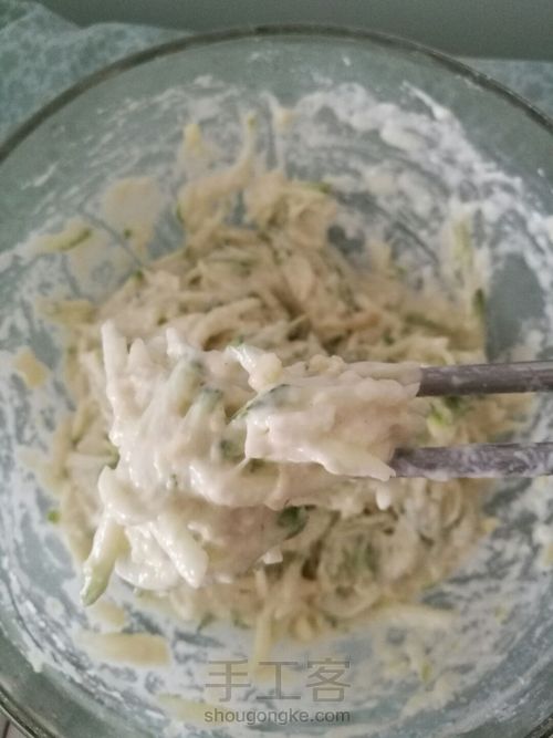 西葫芦饼 第4步