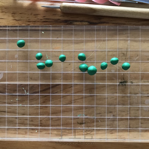 用软陶做颗西兰花 第11步