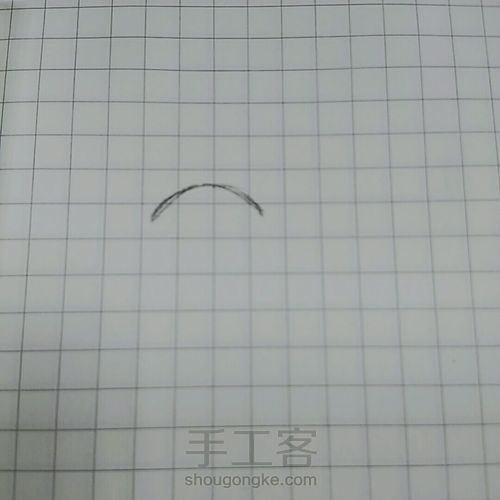 几种简单常用的漫画风格眼睛画法。 第1步