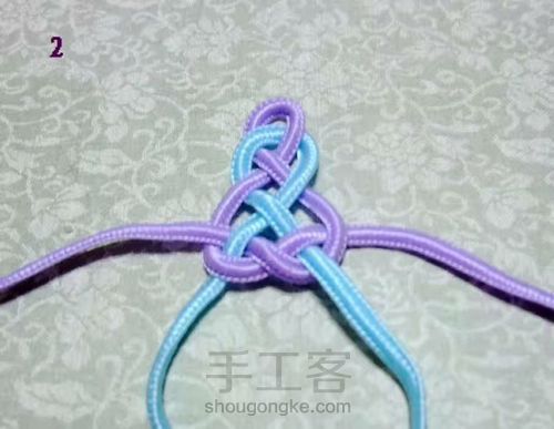 青花瓷中国风发夹 第2步